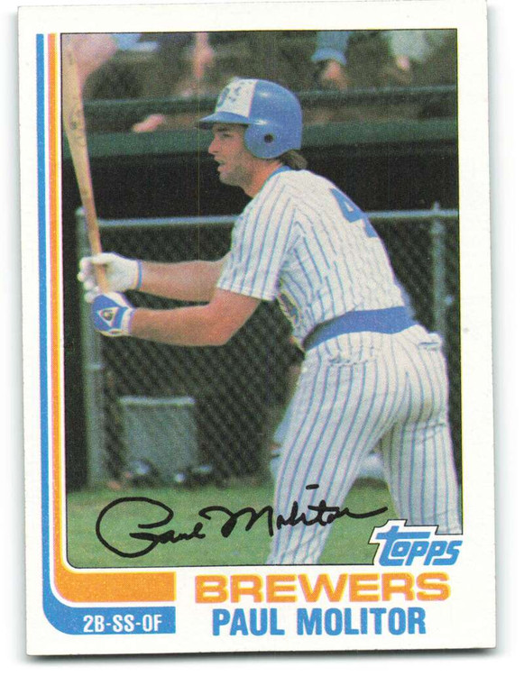 1982 Topps #195 Paul Molitor VG Milwaukee Brewers 