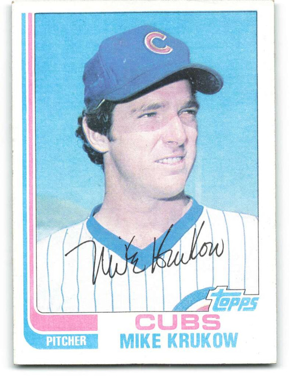 1982 Topps #215 Mike Krukow VG Chicago Cubs 