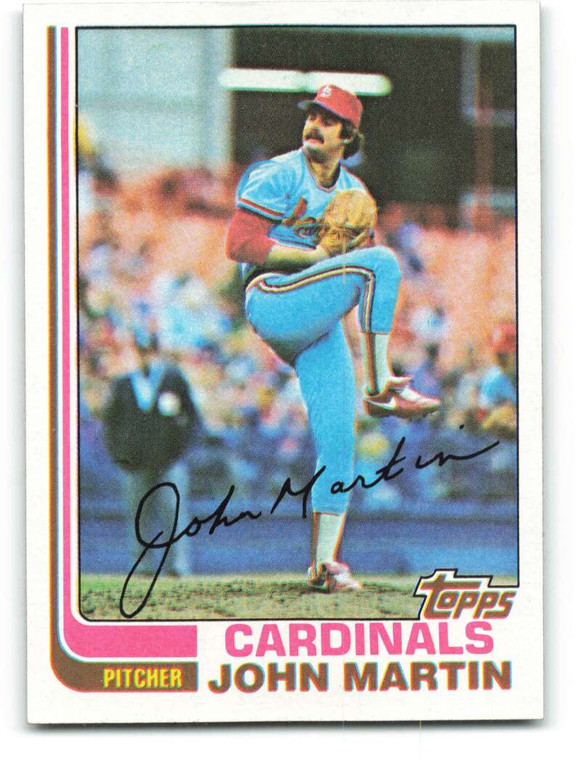 1982 Topps #236 John Martin VG RC Rookie St. Louis Cardinals 