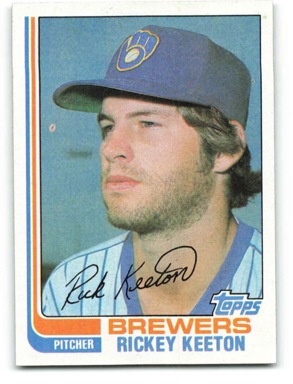 1982 Topps #268 Rickey Keeton VG RC Rookie Milwaukee Brewers 