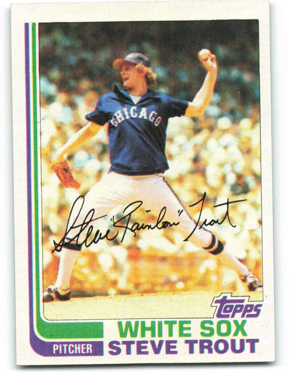 1982 Topps #299 Steve Trout VG Chicago White Sox 