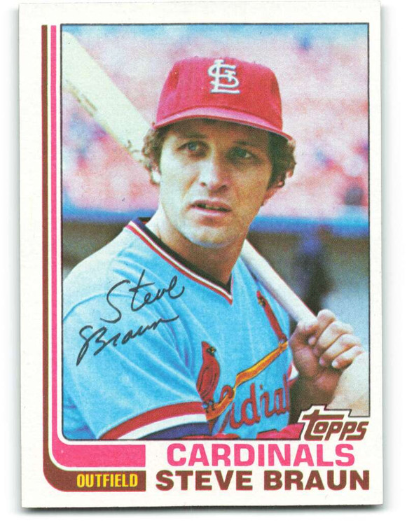 1982 Topps #316 Steve Braun VG St. Louis Cardinals 