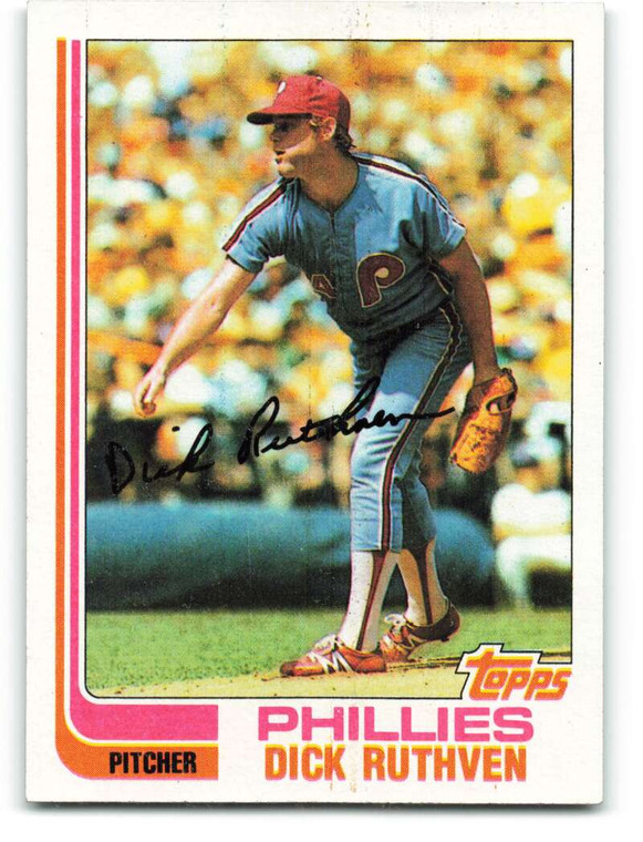 1982 Topps #317 Dick Ruthven VG Philadelphia Phillies 