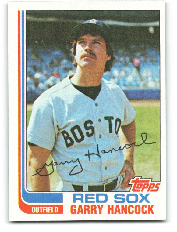 1982 Topps #322 Garry Hancock VG Boston Red Sox 