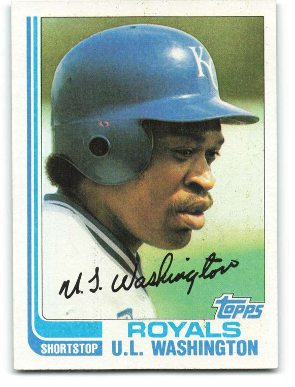 1982 Topps #329 U.L. Washington VG Kansas City Royals 