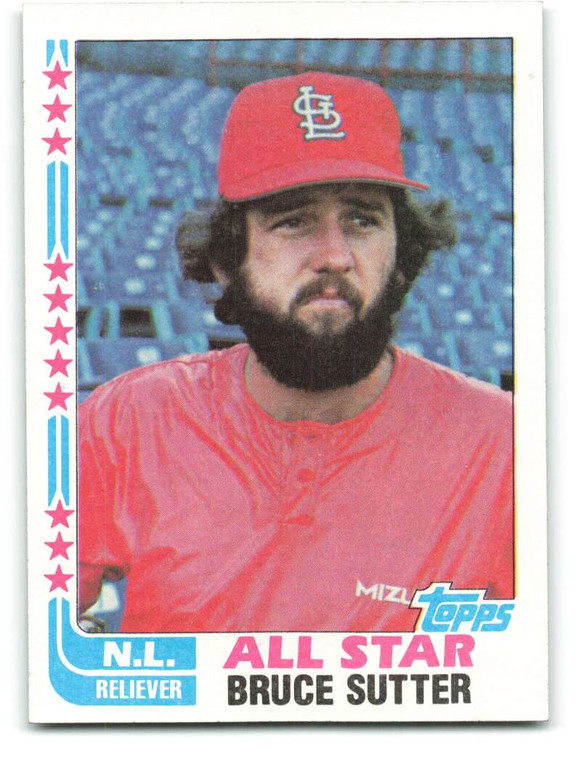 1982 Topps #347 Bruce Sutter AS VG St. Louis Cardinals 