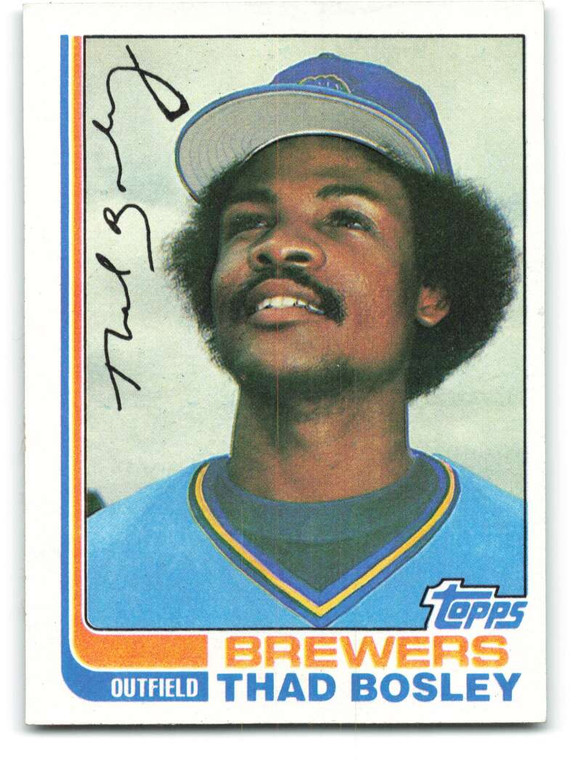 1982 Topps #350 Thad Bosley VG Milwaukee Brewers 