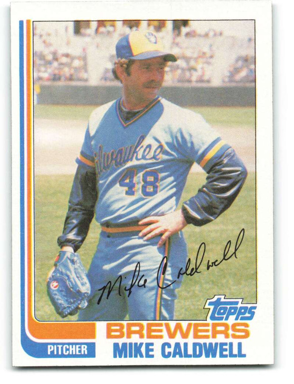 1982 Topps #378 Mike Caldwell VG Milwaukee Brewers 