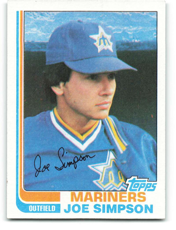 1982 Topps #382 Joe Simpson VG Seattle Mariners 