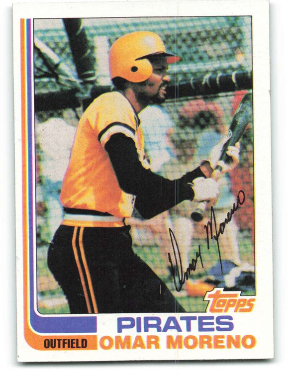 1982 Topps #395 Omar Moreno VG Pittsburgh Pirates 