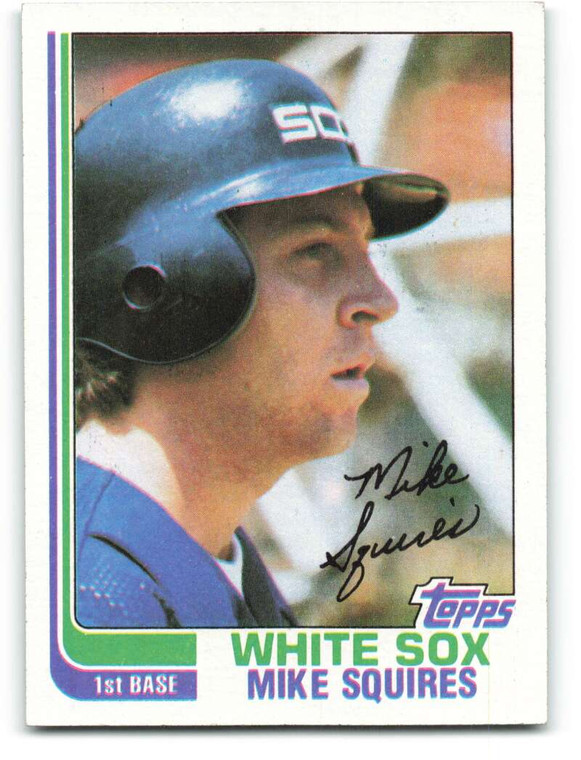 1982 Topps #398 Mike Squires VG Chicago White Sox 