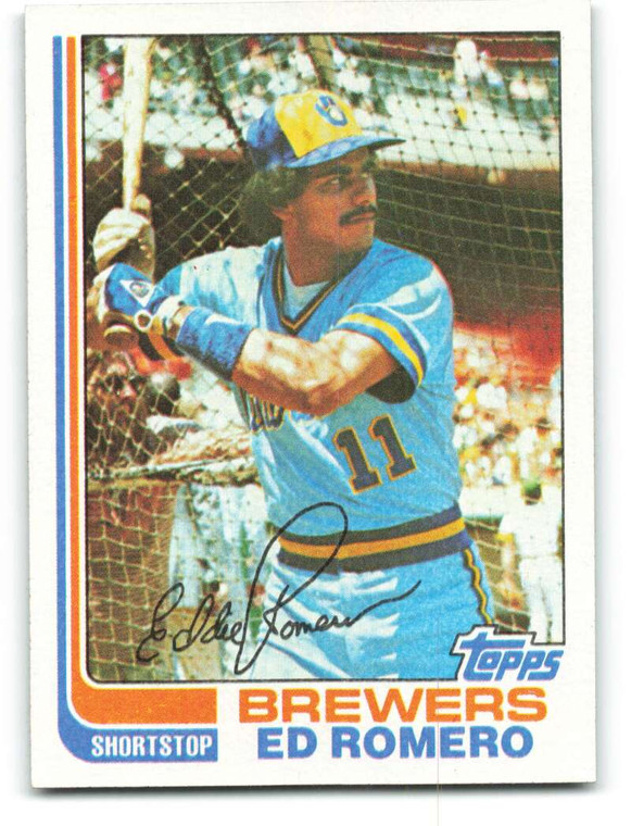 1982 Topps #408 Ed Romero VG Milwaukee Brewers 