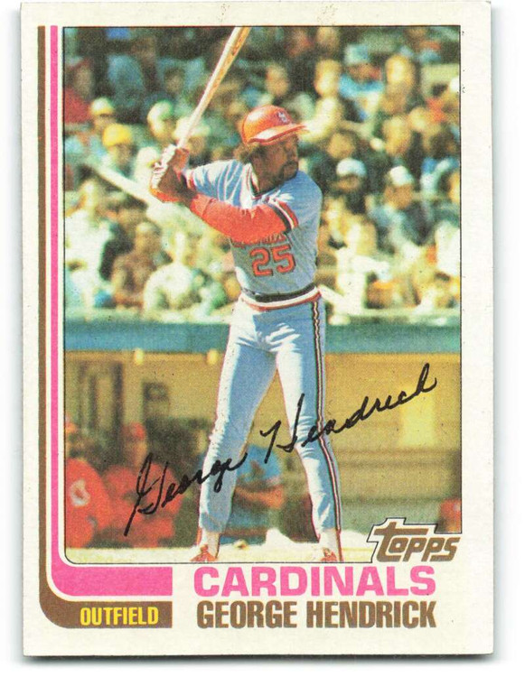 1982 Topps #420 George Hendrick VG St. Louis Cardinals 