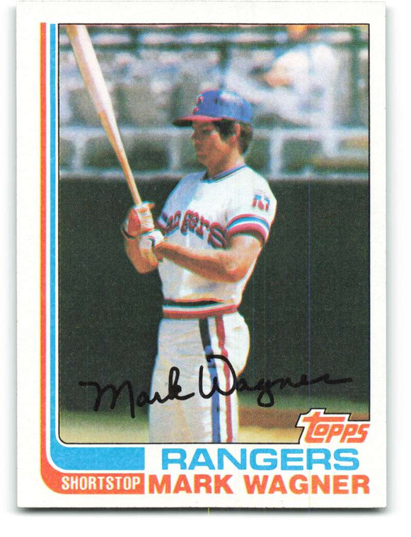 1982 Topps #443 Mark Wagner VG Texas Rangers 