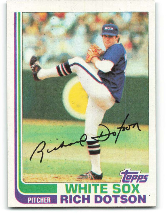 1982 Topps #461 Richard Dotson VG Chicago White Sox 