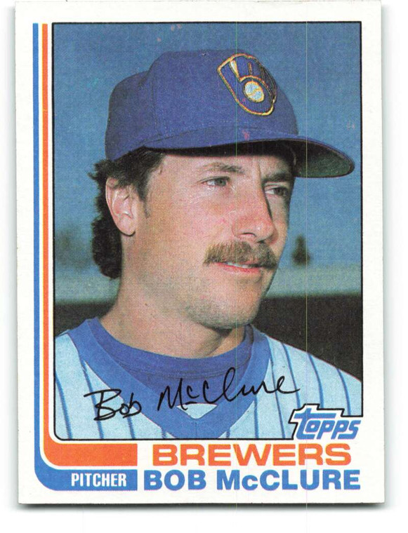 1982 Topps #487 Bob McClure VG Milwaukee Brewers 