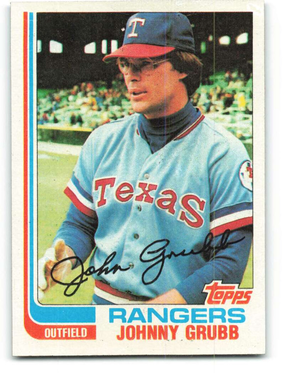 1982 Topps #496 Johnny Grubb VG Texas Rangers 