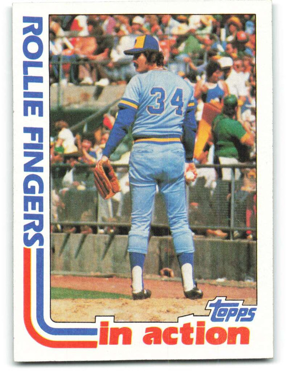 1982 Topps #586 Rollie Fingers IA VG Milwaukee Brewers 