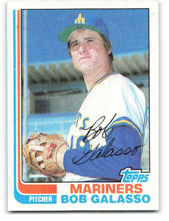 1982 Topps #598 Bob Galasso VG Seattle Mariners 