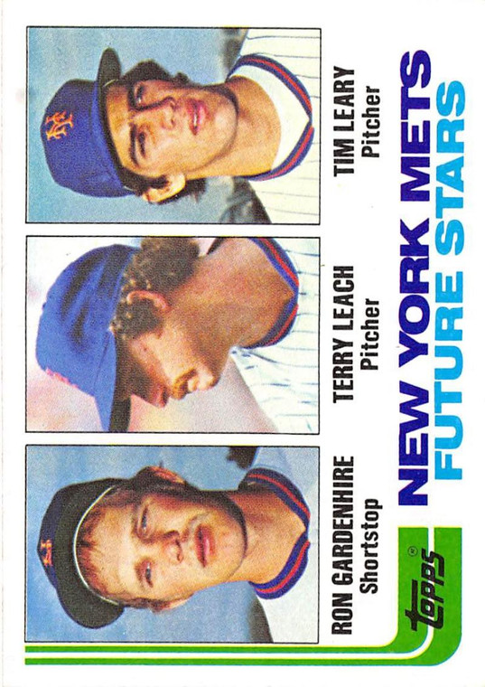 1982 Topps #623 Ron Gardenhire/Terry Leach/Tim Leary Mets Rookies VG RC Rookie New York Mets 