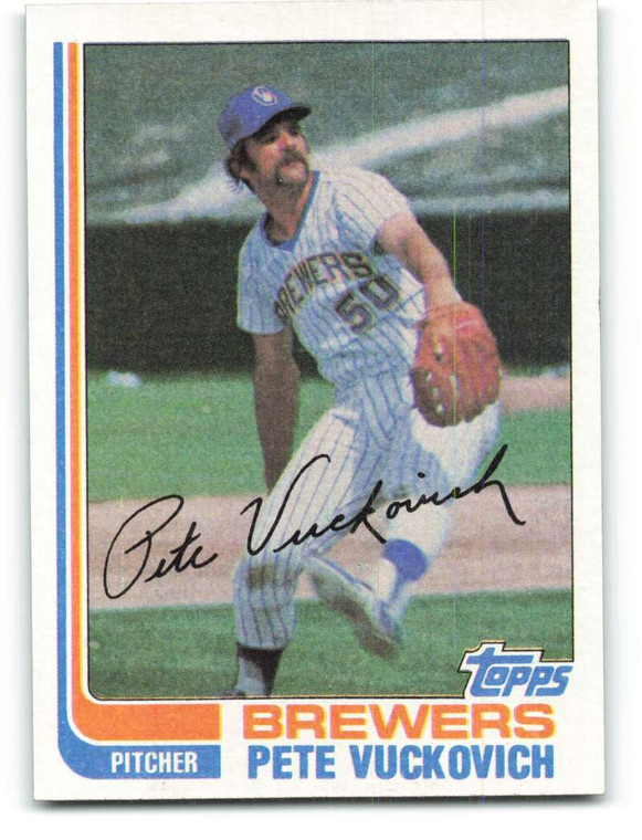 1982 Topps #643 Pete Vuckovich VG Milwaukee Brewers 