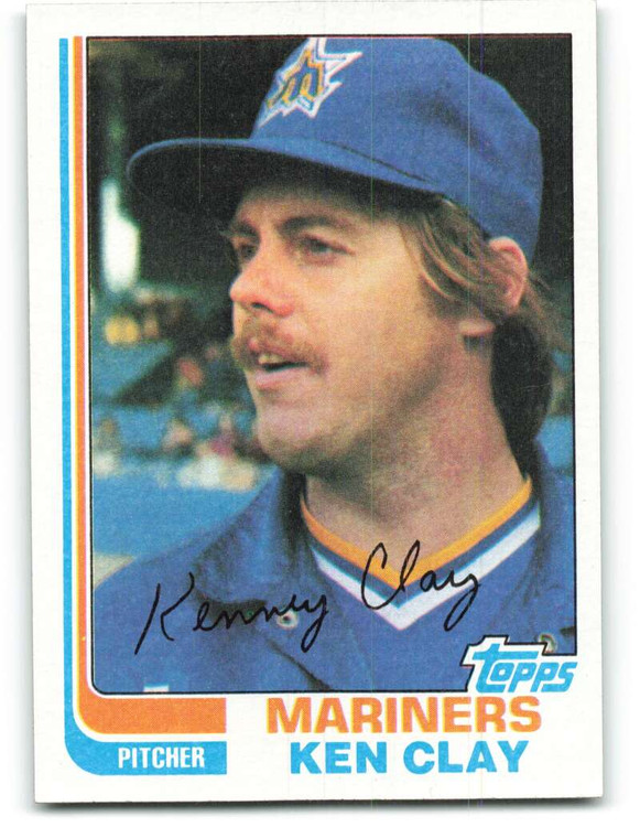 1982 Topps #649 Ken Clay VG Seattle Mariners 
