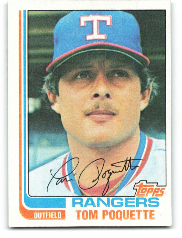1982 Topps #657 Tom Poquette VG Texas Rangers 