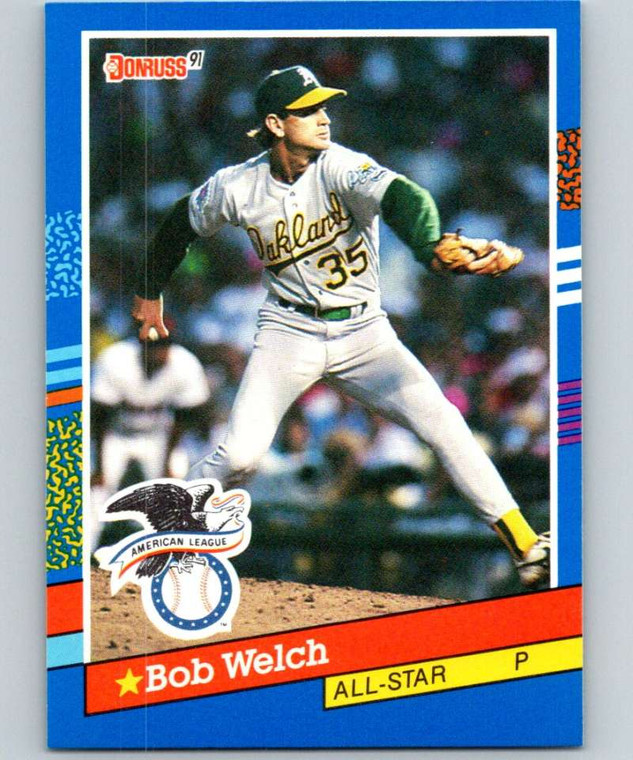 1991 Donruss #54 Bob Welch AS VG Oakland Athletics 