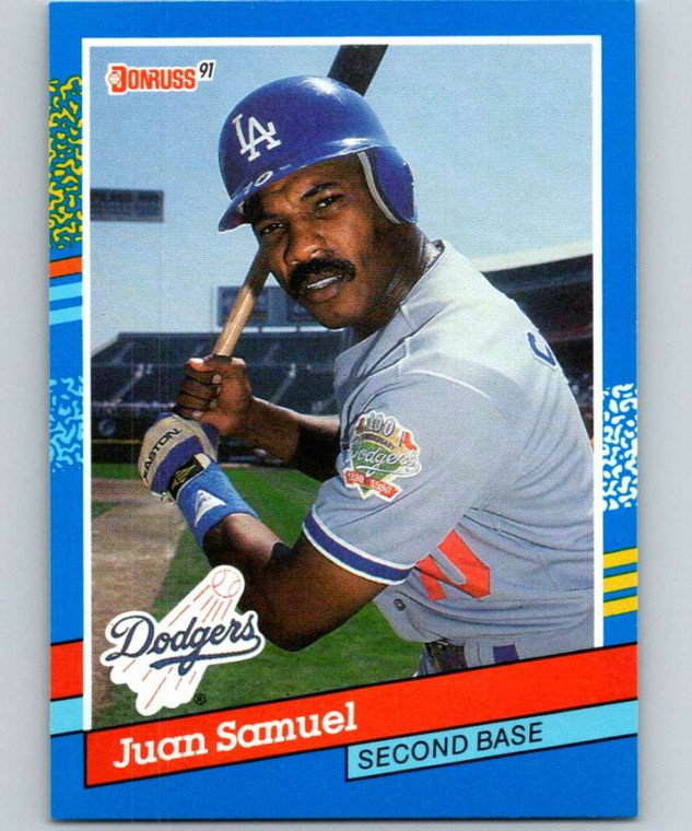1991 Donruss #62 Juan Samuel VG Los Angeles Dodgers 