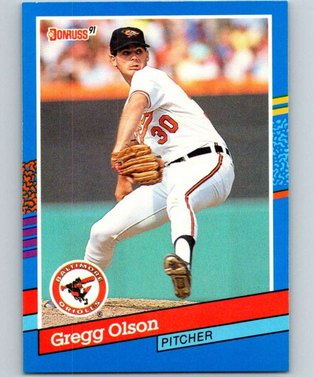 1991 Donruss #111 Gregg Olson VG Baltimore Orioles 