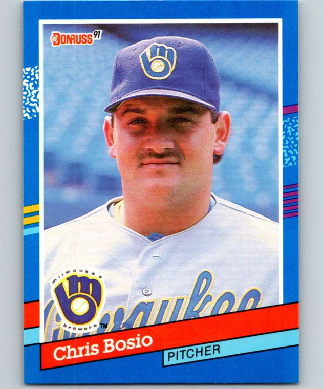 1991 Donruss #160 Chris Bosio VG Milwaukee Brewers 