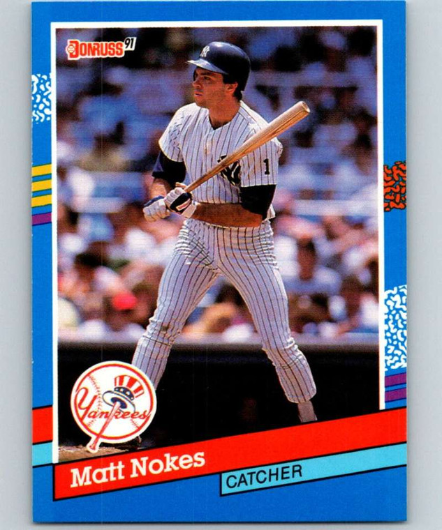 1991 Donruss #170 Matt Nokes VG New York Yankees 