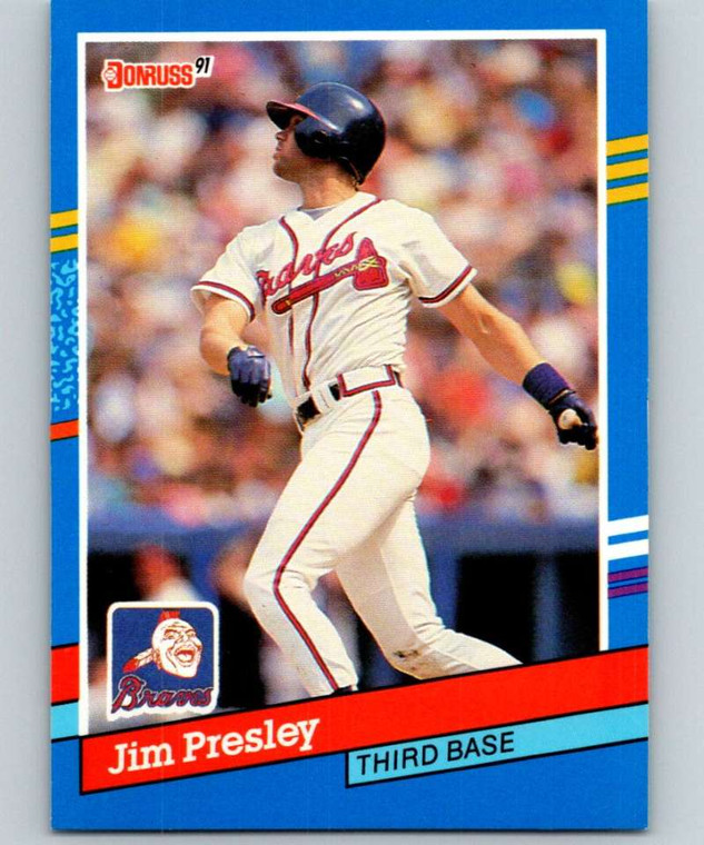1991 Donruss #173 Jim Presley VG Atlanta Braves 