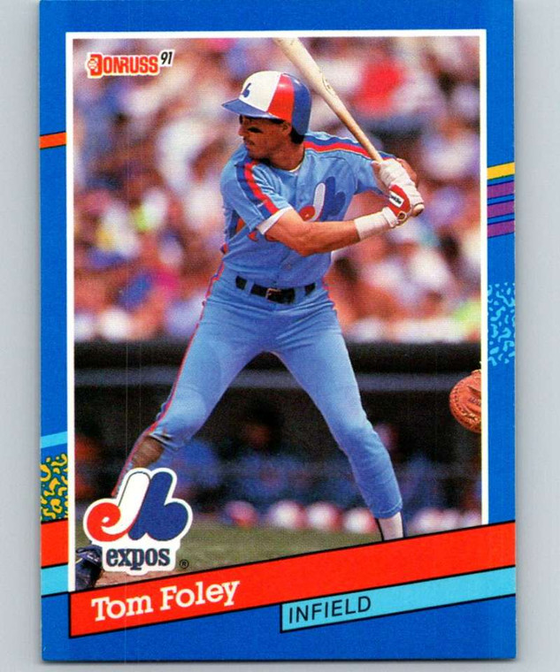 1991 Donruss #180 Tom Foley VG Montreal Expos 