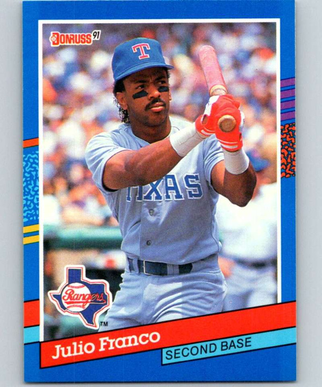 1991 Donruss #192 Julio Franco VG Texas Rangers 
