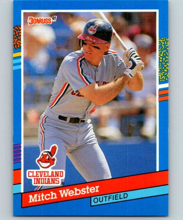 1991 Donruss #283 Mitch Webster VG Cleveland Indians 