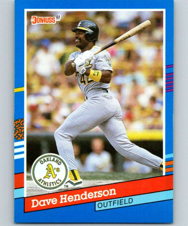 1991 Donruss #326 Dave Henderson VG Oakland Athletics 