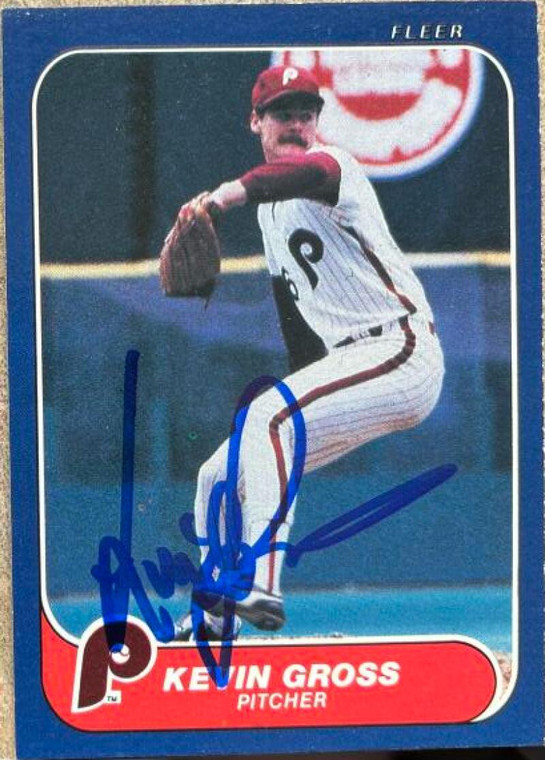 Kevin Gross Autographed 1986 Fleer #442