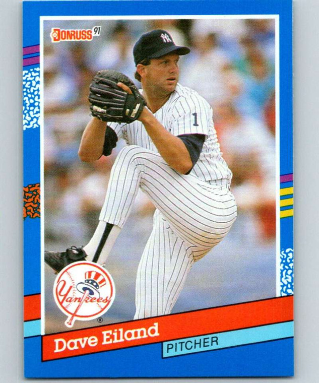 1991 Donruss #354 Dave Eiland VG New York Yankees 