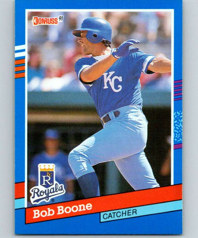 1991 Donruss #356 Bob Boone VG Kansas City Royals 