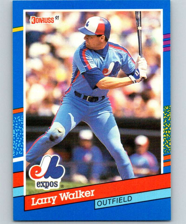 1991 Donruss #359 Larry Walker VG Montreal Expos 