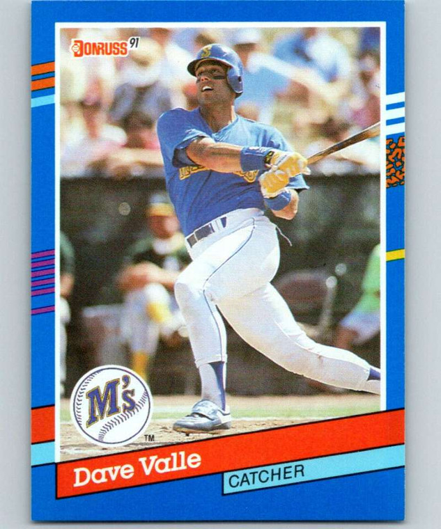 1991 Donruss #366 Dave Valle VG Seattle Mariners 