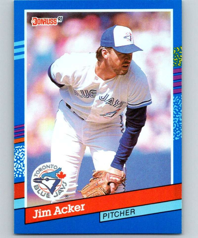 1991 Donruss #368 Jim Acker VG Toronto Blue Jays 