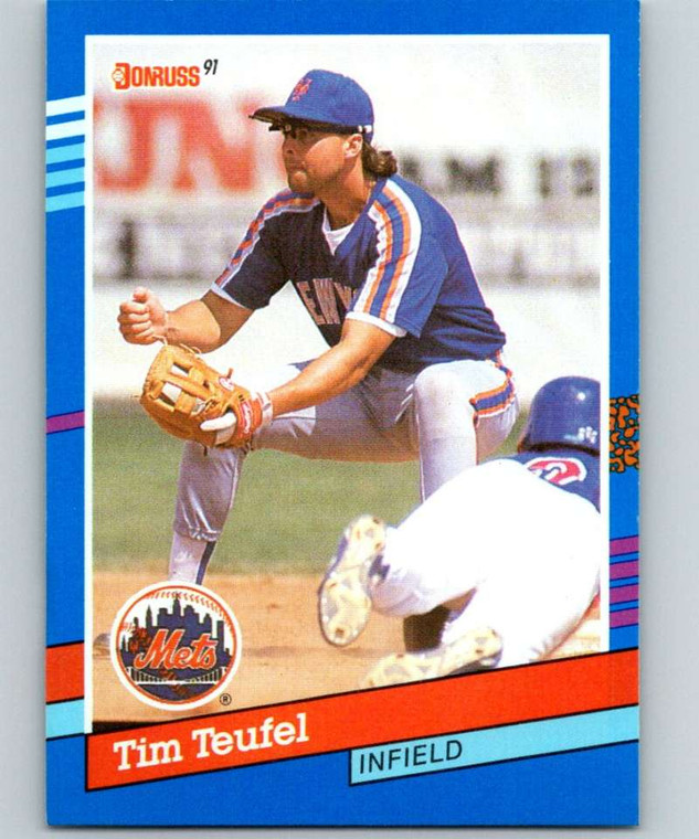 1991 Donruss #370 Tim Teufel VG New York Mets 