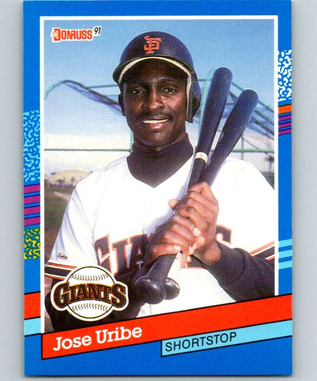 1991 Donruss #375 Jose Uribe UER VG San Francisco Giants 