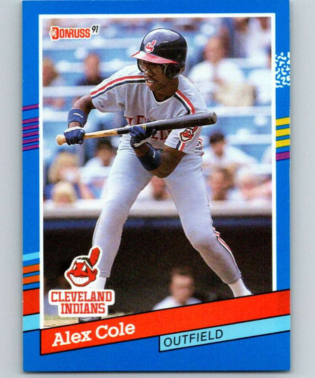 1991 Donruss #383 Alex Cole VG Indians