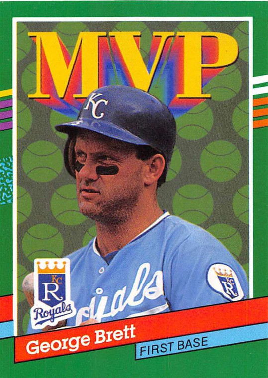 1991 Donruss #396 George Brett MVP VG Kansas City Royals 