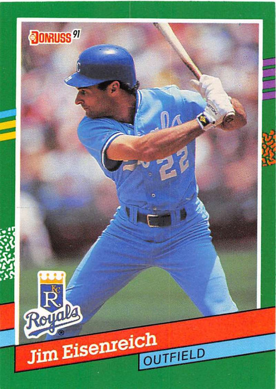 1991 Donruss #448 Jim Eisenreich VG Kansas City Royals 