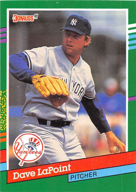 1991 Donruss #481 Dave LaPoint VG New York Yankees 