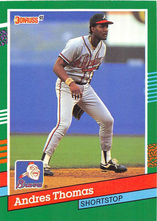 1991 Donruss #491 Andres Thomas VG Atlanta Braves 